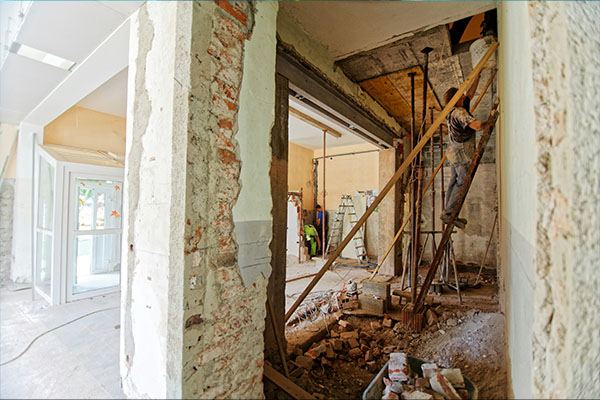 A major renovation with the owners living on site through the works